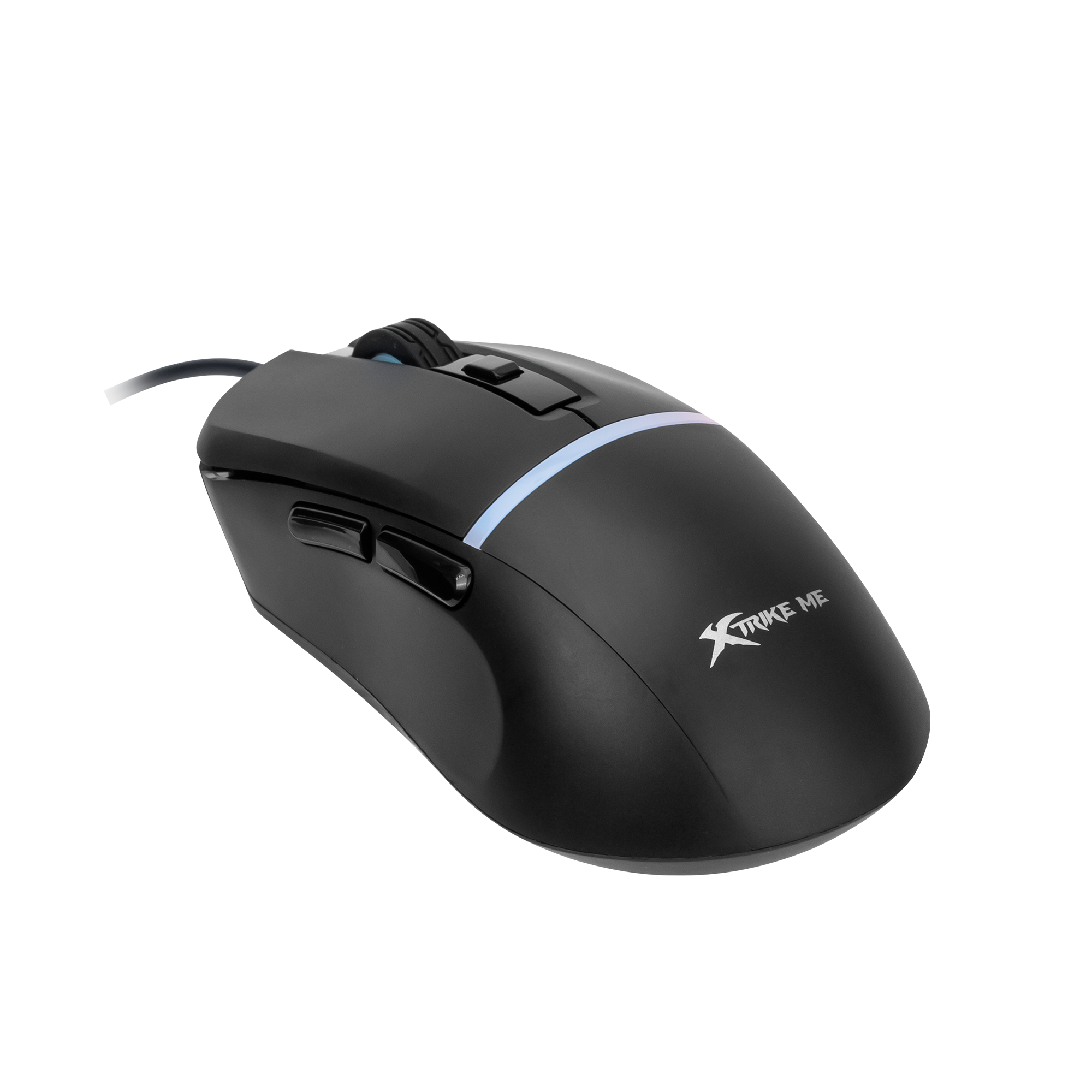 Xtrike Me GM-322 Gaming Mouse Wired USB – 7200DPI Optical Mouse / 7 Buttons / 1000Hz – Colorful RGB Backlit Optical Gaming Mice for PC Laptop Gamer (Black)