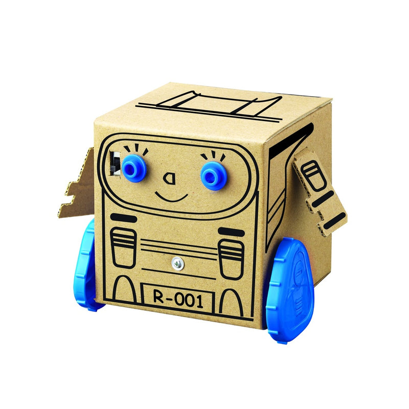 4M Box Robot Kit – Eco-Friendly DIY Motorized Robot Using Recycled Box, STEM Learning for Ages 3+, Model 00-03419