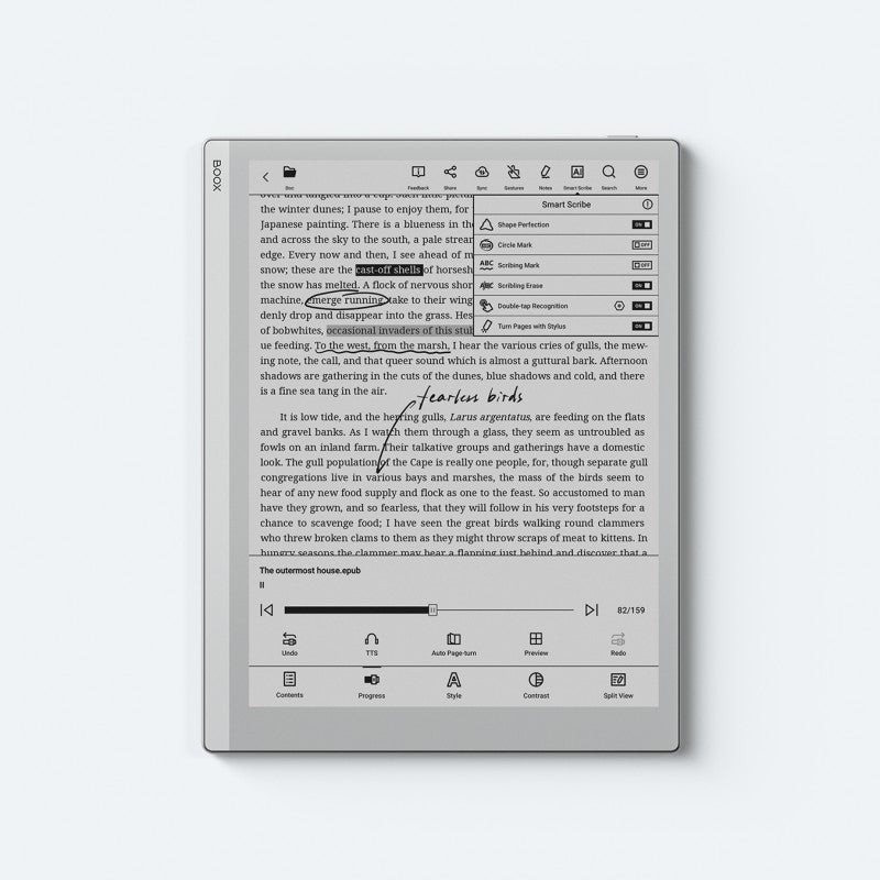 BOOX Go 10.3 – 10.3" Carta 1200 ePaper Tablet, Android 12, 4GB RAM, 64GB Storage, Stylus Support, OTG, Audio Playback With MAGN. CASE