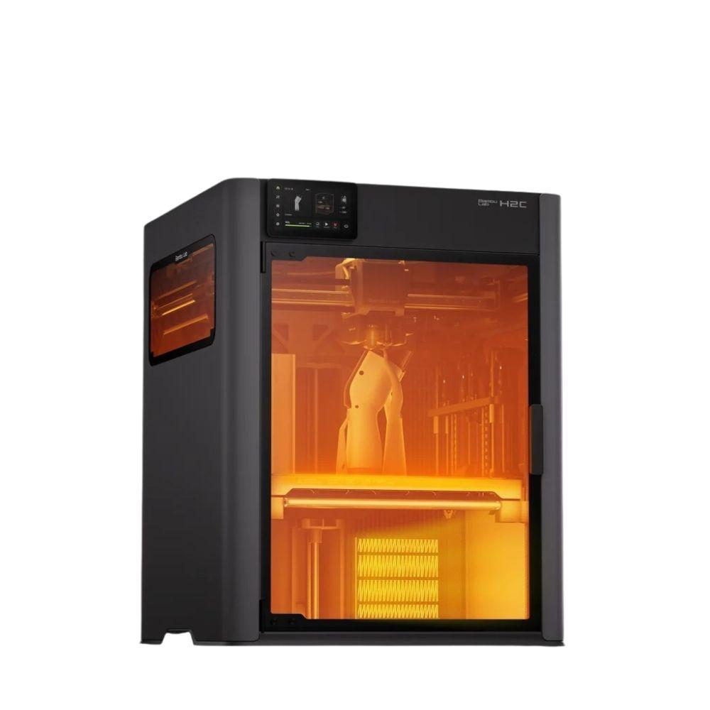 Bambu Lab H2C Full Laser Combo 10W 3D Printer – Dual-Nozzle CoreXY, 10W Laser Engraving & Cutting, 330 × 320 × 325 mm Build Volume, 1000 mm/s Speed, 350°C Hotend, 65°C Heated Chamber, AMS Compatible