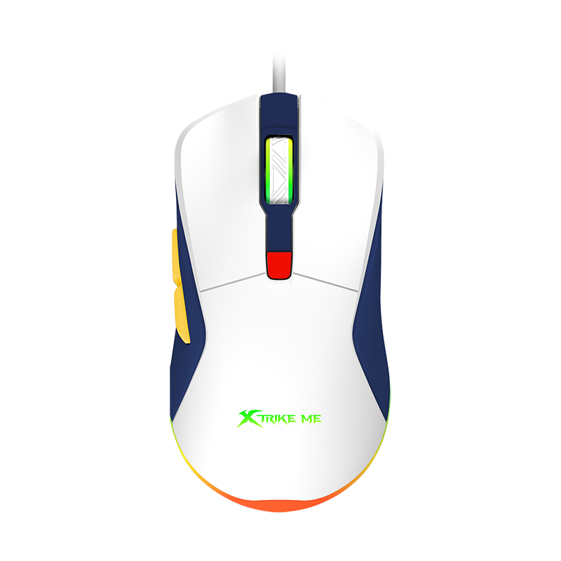 XtrickMe GM-227 Wired Gaming Mouse with 7 Color Backlit, Ergonomic Design, 6 Buttons, 4 Adjustable DPI Levels
