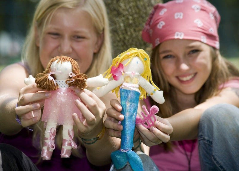 4M Ballerina Doll Making Kit – Create a 22cm Soft Doll, Includes Wool, Fabric, Beads, Birth Certificate & More, Ages 8+