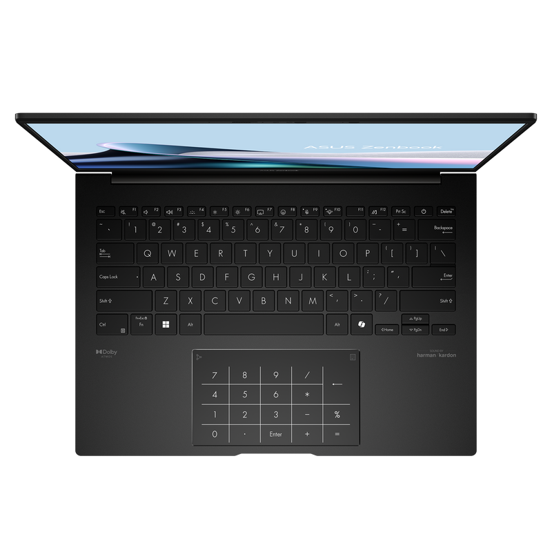 ASUS Zenbook 14 OLED UM3406HA-QL096 لاب توب 14 بوصة - Ryzen 7 8840HS - رام 16 جيجابايت - 1 تيرابايت SSD - مشترك - WIN 10PRO K (أسود جايد)