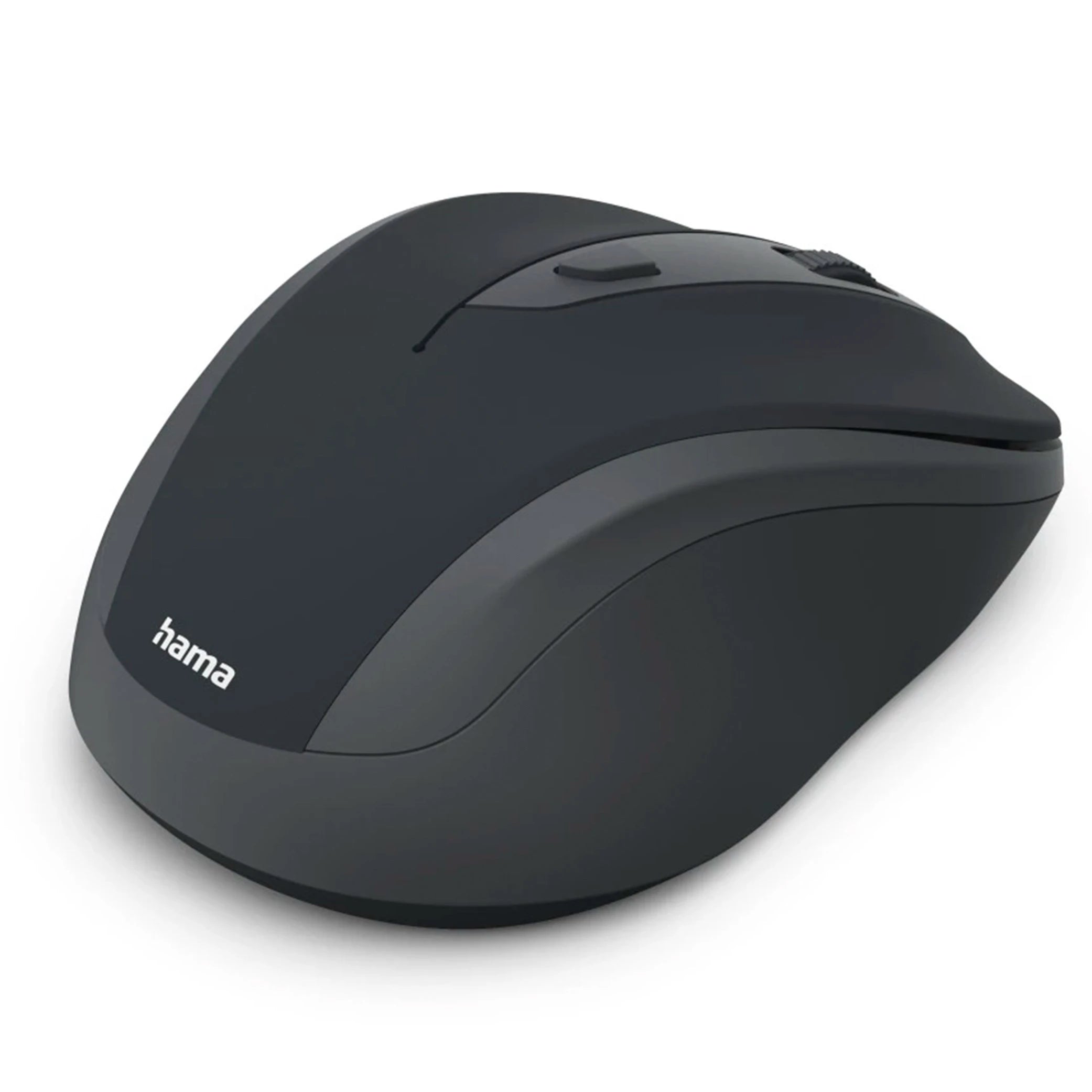 Hama WM-400 Wireless Ergonomic Mouse – 6-Button Optical Quiet Mouse with 2.4 GHz RF, Adjustable DPI, Stowable USB-A Receiver & Eco-Friendly Design