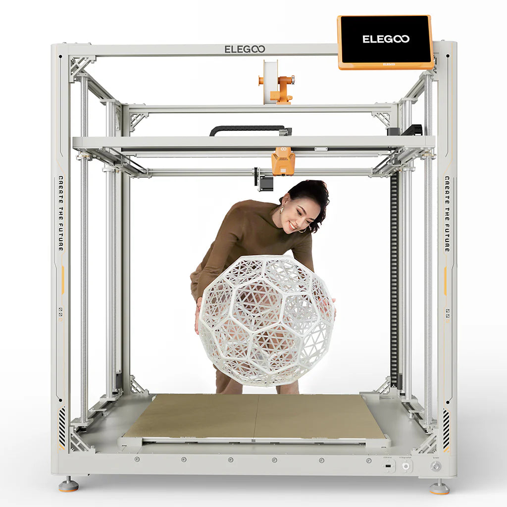 Elegoo OrangeStorm Giga — Industrial Large-Format FDM 3D Printer, 800×800×1000 mm Build Volume, 300 °C High-Temp Nozzle, Multi‑Nozzle, High-Speed & Precise Printing