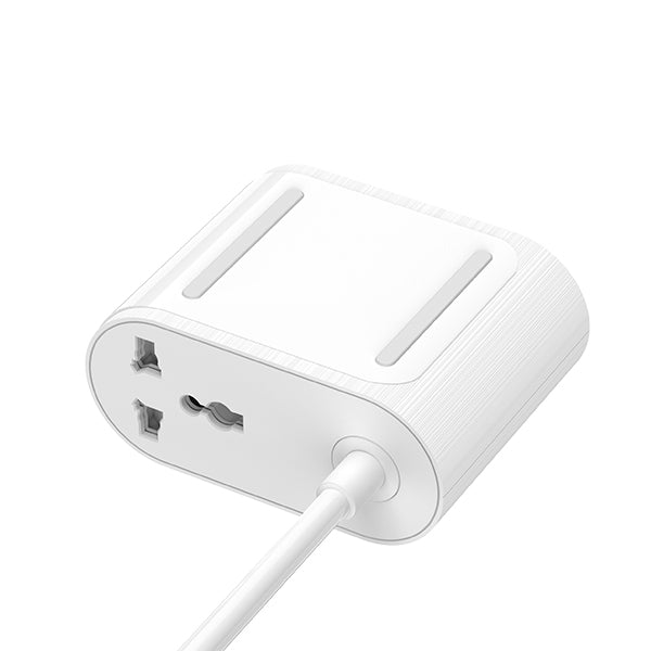 Huntkey 35W (AC 2500W )Universal Charge Pub A35 Made For Desktop 1 Socket Extension Boards  (White, 1.8 m, With USB Port)