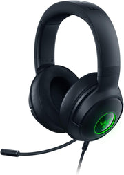 Razer Kraken V3 X Wired USB Gaming Headset: Lightweight Build - Triforce 40mm Drivers - HyperClear Cardioid Mic - 7.1 Surround Sound - Chroma RGB Lighting