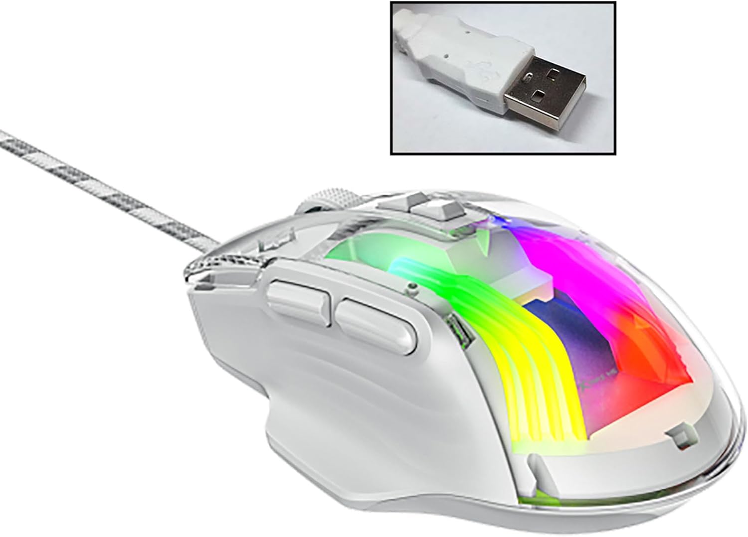 Xtrike Me GM-319 Wired Gaming Mouse, White