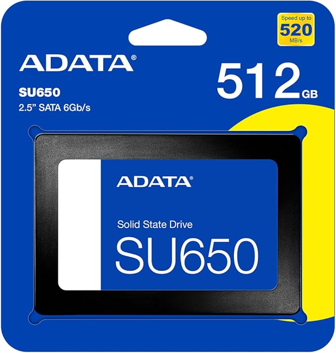 ADATA SU650 3D NAND Internal SSD 512GB - Main Image