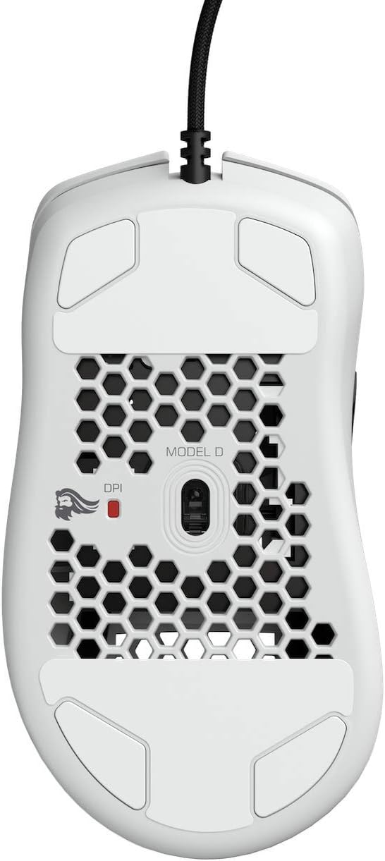 Glorious Model D- (Minus) Wired Gaming Mouse - 61g Superlight Honeycomb Design, RGB, Ergonomic, Pixart 3360 Sensor, Omron Switches, PTFE Feet, 6 Buttons