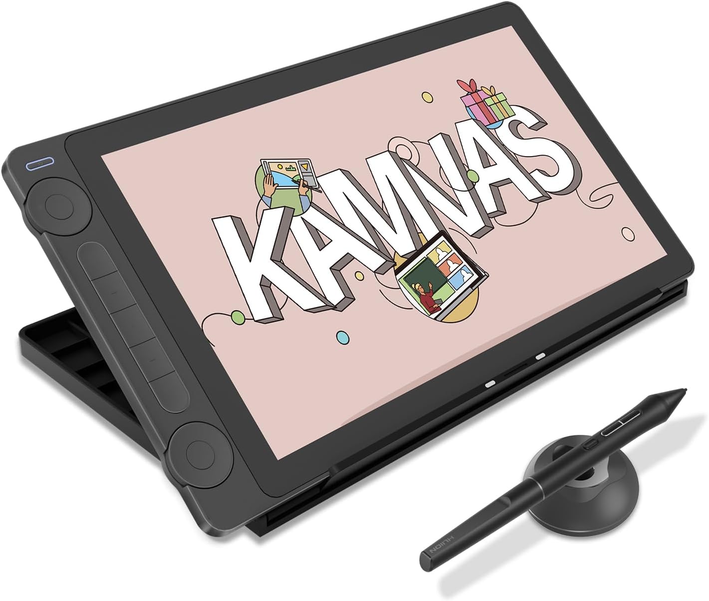 Huion Kamvas 13 (Gen 3) – 13.3″ FHD Pen Display, Anti-Sparkle Laminated Glass, PenTech 4.0 & Dual Dials, 99% sRGB