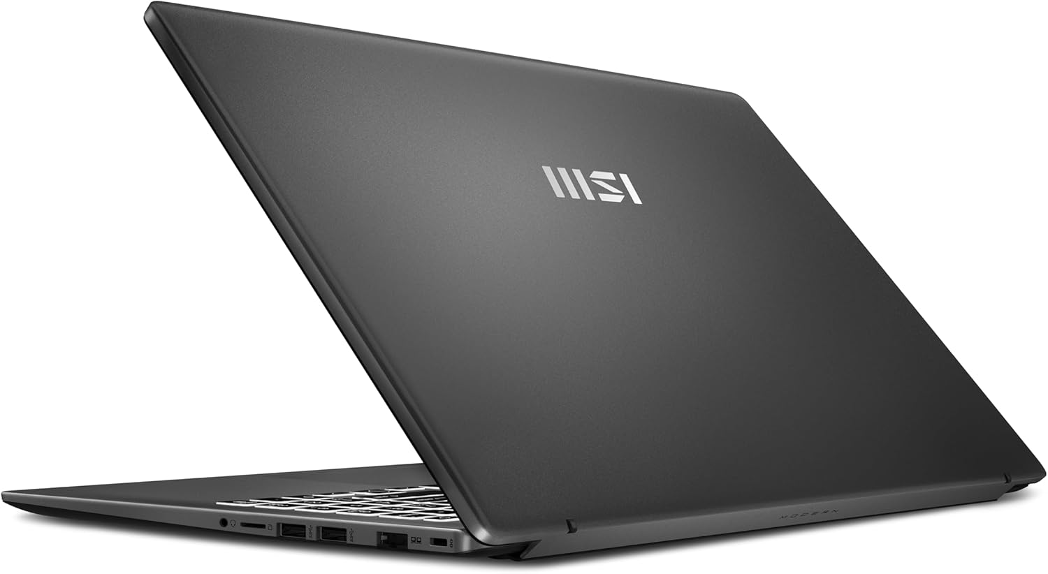 لابتوب MSI Modern 15 F13M بشاشة 15.6 بوصة عالية الوضوح - معالج Core i5-1334U - ذاكرة وصول عشوائي (RAM) سعة 16 جيجابايت - قرص SSD سعة 512 جيجابايت - نظام تشغيل Windows Pro K