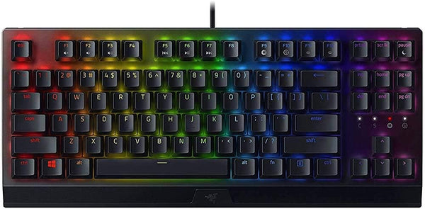 Razer BlackWidow V3 Tenkeyless - لوحة مفاتيح سلكية ميكانيكية للألعاب باللون الأسود - تصميم أمريكي