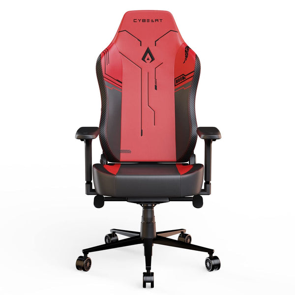 CYBEART | Apex Signature Edition (Red) Gaming/Office Chair | 4D Armrest | Inbuilt Lumbar Support | Supreme PU Leather, Ergonomic, Recline & Tilt