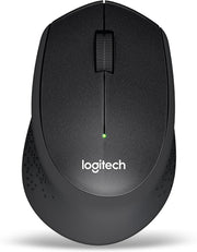 ماوس لوجيتك M330 سايلنت بلس لاسلكي، نقرات هادئة SilentTouch، تصميم مريح لليد اليمنى، تتبع عالي الدقة، نطاق لاسلكي 10 أمتار، مستقبل USB، عمر بطارية 24 شهر، أسود