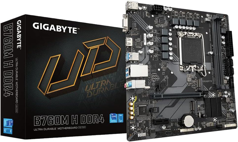 Gigabyte B760M H DDR4 (rev. 1.0) Intel B760 LGA 1700 Micro ATX