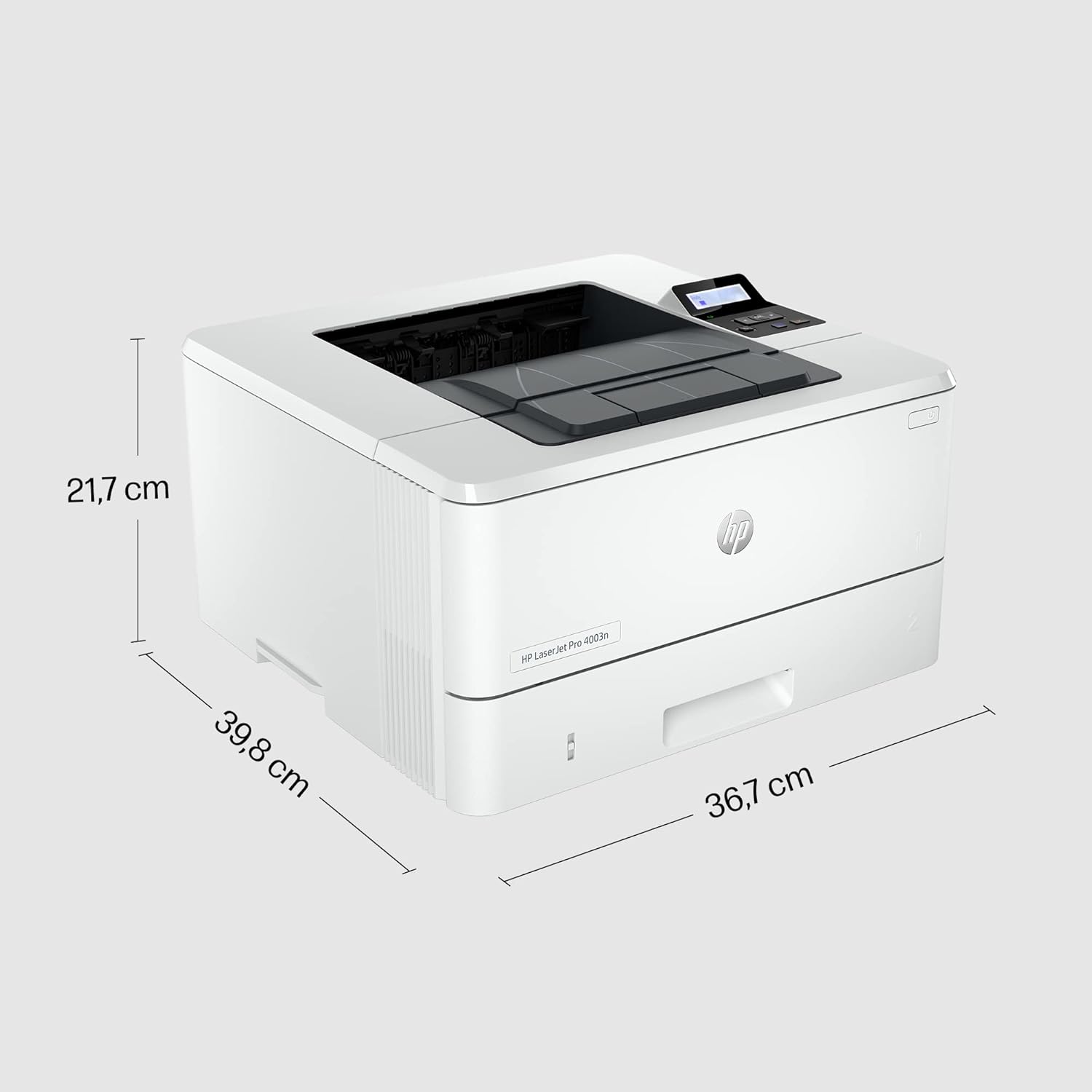طابعة HP LaserJet Pro 4003n - طباعة: حتى 42 صفحة في الدقيقة بالأسود، منفذ USB 2.0 عالي السرعة 