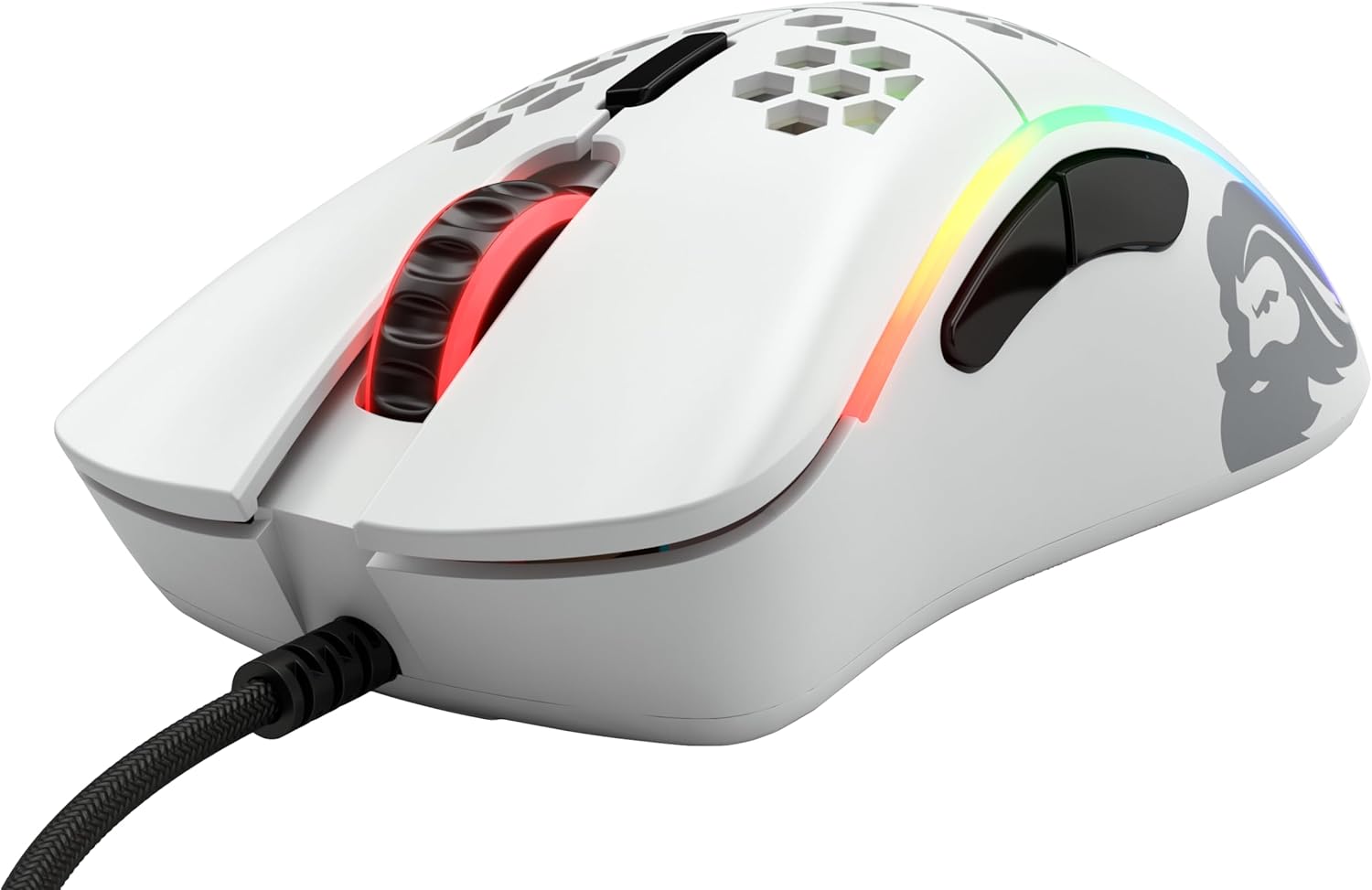 Glorious Model D- (Minus) Wired Gaming Mouse - 61g Superlight Honeycomb Design, RGB, Ergonomic, Pixart 3360 Sensor, Omron Switches, PTFE Feet, 6 Buttons
