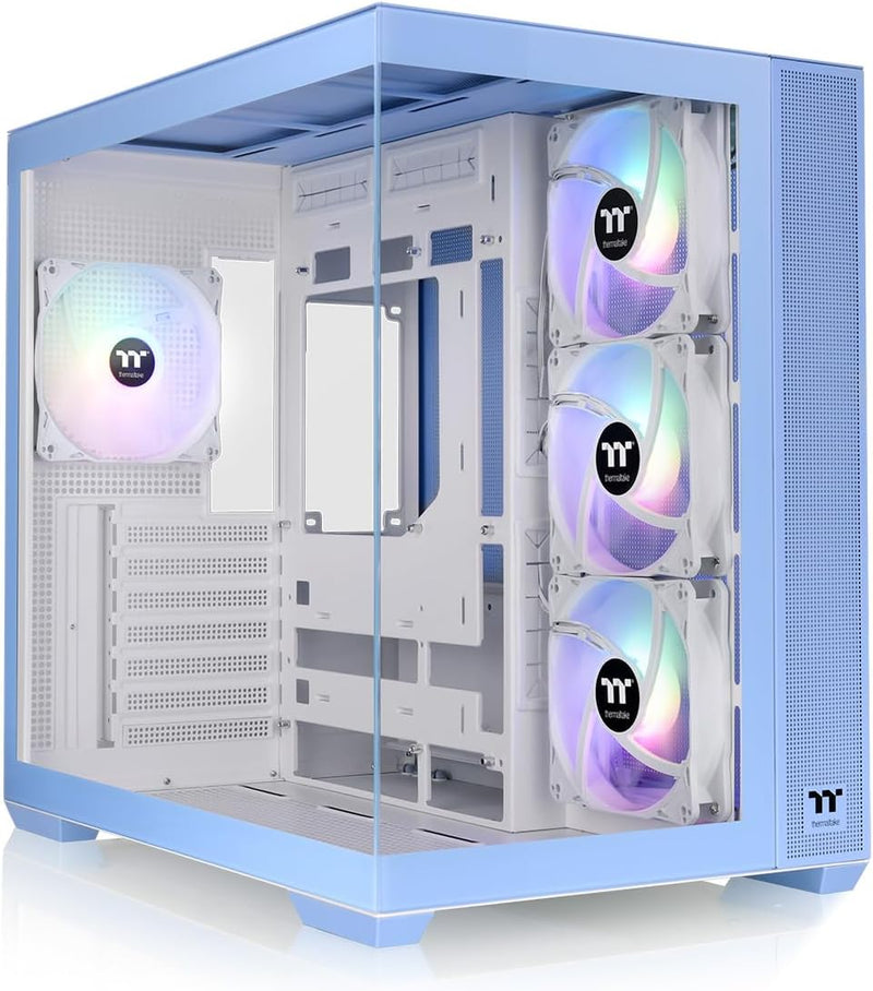 Thermaltake View 380 TG ARGB ATX Case; 4x120mm ARGB Fans Included; Supports Hidden-Connector Motherboard; Front & Side Dual Tempered Glass Panel