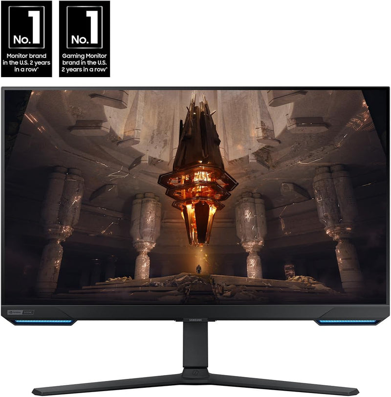 SAMSUNG Odyssey G70B Series 32-Inch 4K UHD Gaming Monitor, IPS Panel, 144Hz, 1ms, HDR 400, G-Sync and FreeSync Premium Pro Compatible, Ultrawide Game View