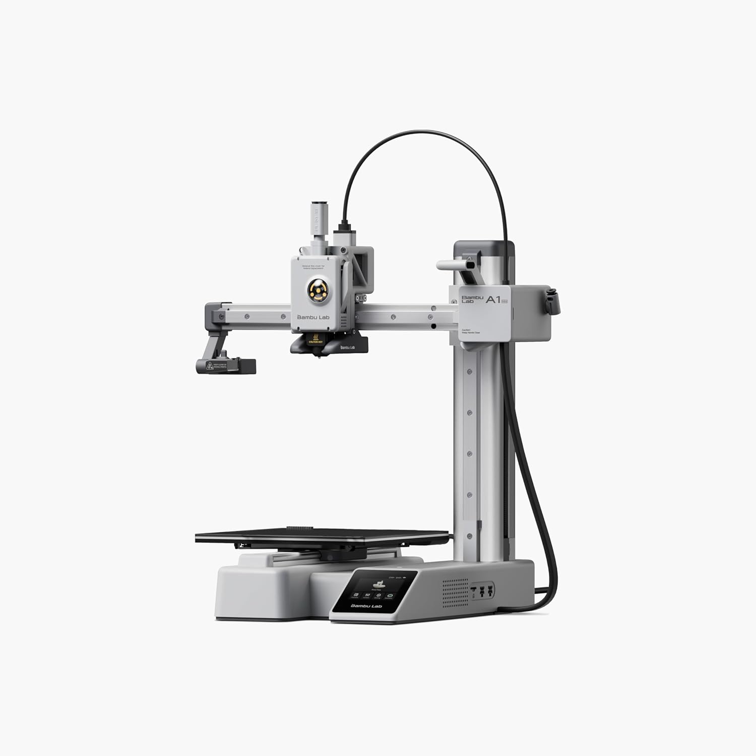 Bambu Lab A1 mini Combo · Multi-Color Printing · Active Flow Rate Compensation · Full Auto Calibration · Plug-N-Play · Active Motor Noise Cancelling · Bed Slinger