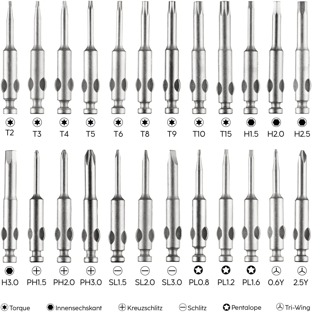 Hama 24-in-1 Mini Screwdriver Set – Precision Tool Kit for Electronics & Small Repairs