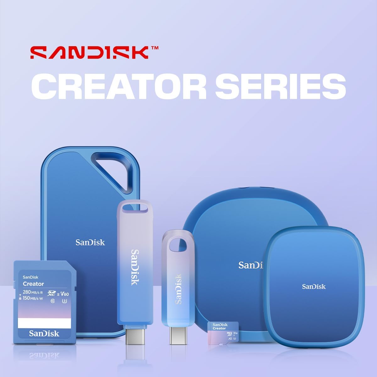 SanDisk 1TB Creator Phone Portable SSD, Up to 1,000MB/s Read Speed, MagSafe Compatible, USB-C External Storage for Smartphones, Supports ProRes Recording on iPhone 15 Pro/Pro Max & iPhone 16 Pro/Pro Max