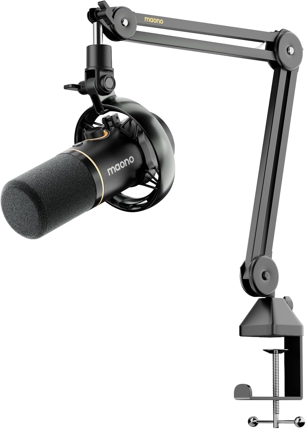 MAONO PD200W Hybrid Podcasting Microphone with Desktop Stand, Wireless USB XLR Dynamic Mic, Cardioid, Noise Cancelling