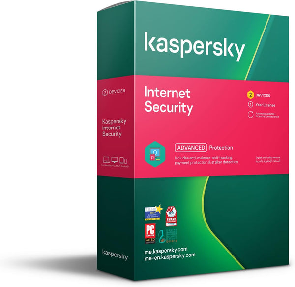 Kaspersky Internet Security  (2 Users, 1-Year License)