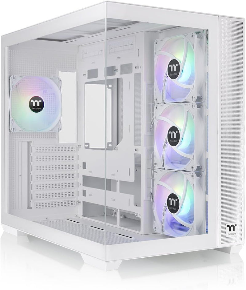 Thermaltake View 380 TG ARGB ATX Case; 4x120mm ARGB Fans Included; Supports Hidden-Connector Motherboard; Front & Side Dual Tempered Glass Panel