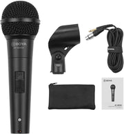 BOYA BY-BM58 Dynamic Wired Handheld Microphone – Cardioid XLR Mic for Live Performance, Podcasting & Public Speaking