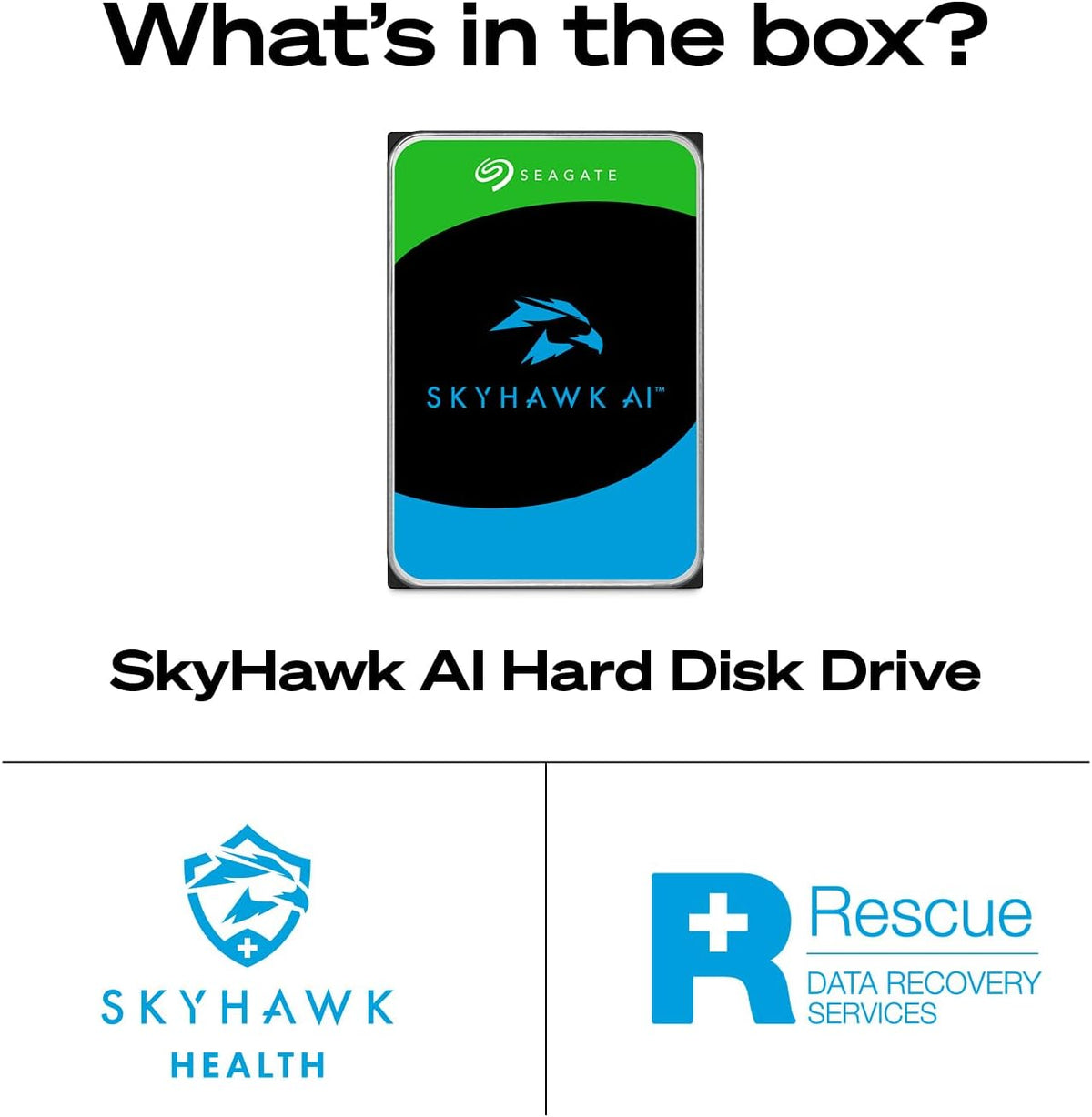 Seagate SkyHawk AI ST8000VE001 8TB 7200 RPM 256MB Cache SATA 6.0Gb/s 3.5" Internal Hard Drive Bare Drive