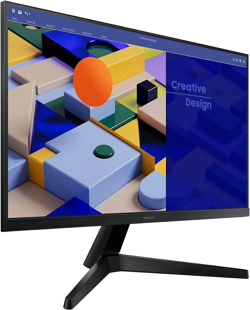 SAMSUNG 27'' S3 S31C Essential Full HD Flat Monitor, IPS Panel, 75Hz Refresh rate, Borderless Design, AMD FreeSync