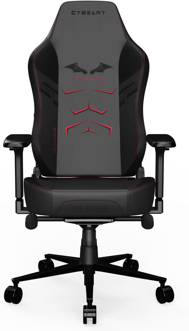 CYBEART | The Batman Gaming Chair - DC Comics | 4D Armrest | Inbuilt Lumbar Support | Supreme PU Leather, Ergonomic, Recline & Tilt