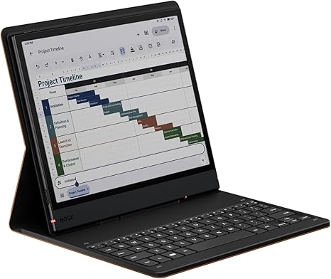 BOOX Note Air 5 C Keyboard Case, Wireless Bluetooth Keyboard Magnetic Folio Stand Cover, Slim and Lightweight Protective Shell for Note Air 5 C Tablet