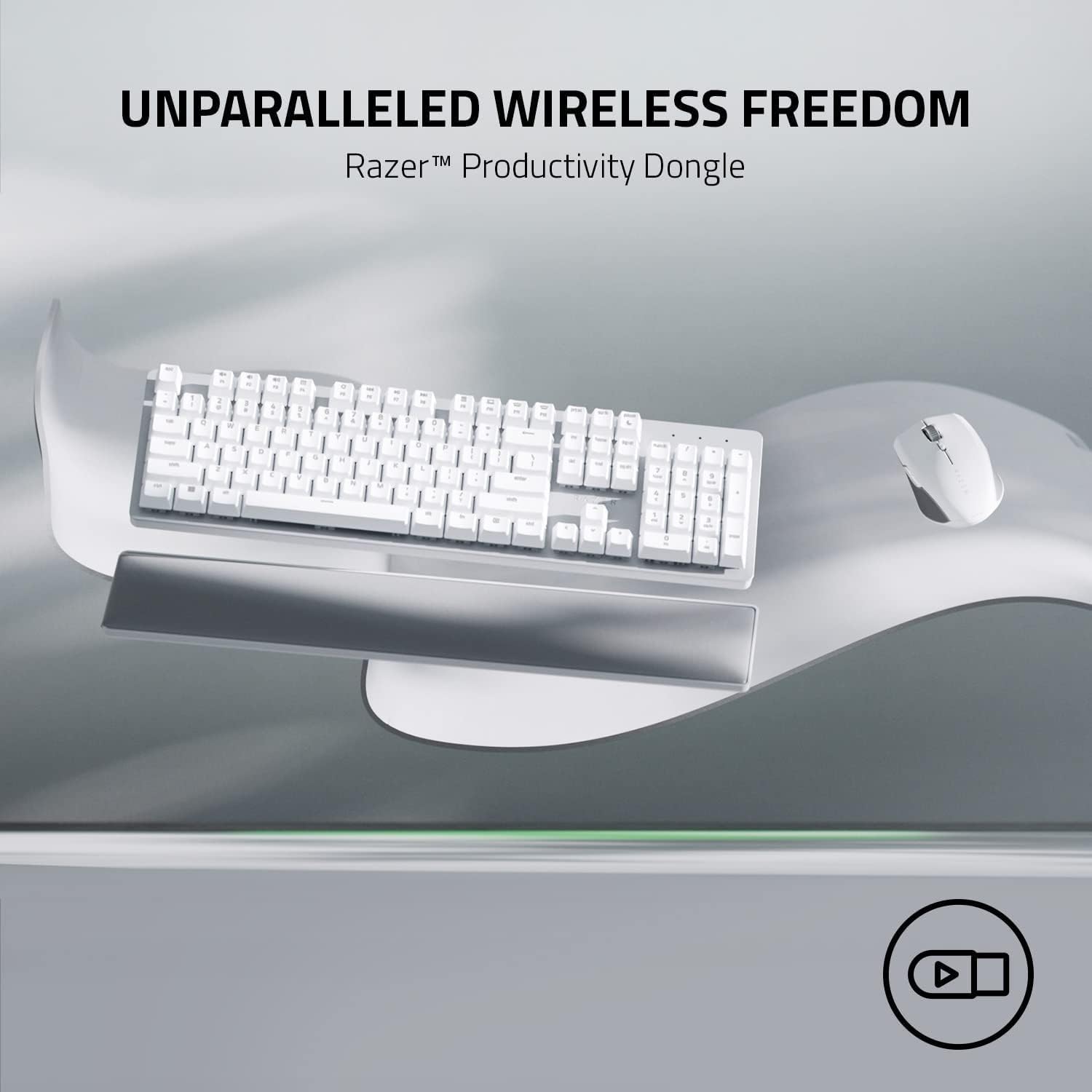 Razer Pro Click Mini – Compact Wireless Productivity Mouse with 12K DPI Sensor, Silent Clicks, and Dual Connectivity