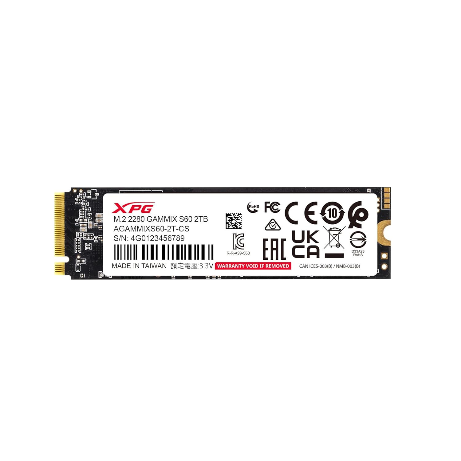 XPG GAMMIX S60 2TB PCIe Gen4 x4 NVMe SSD – Up to 5000/4200MB/s, M.2 2280 with Heat-Sink, PS5 Compatible