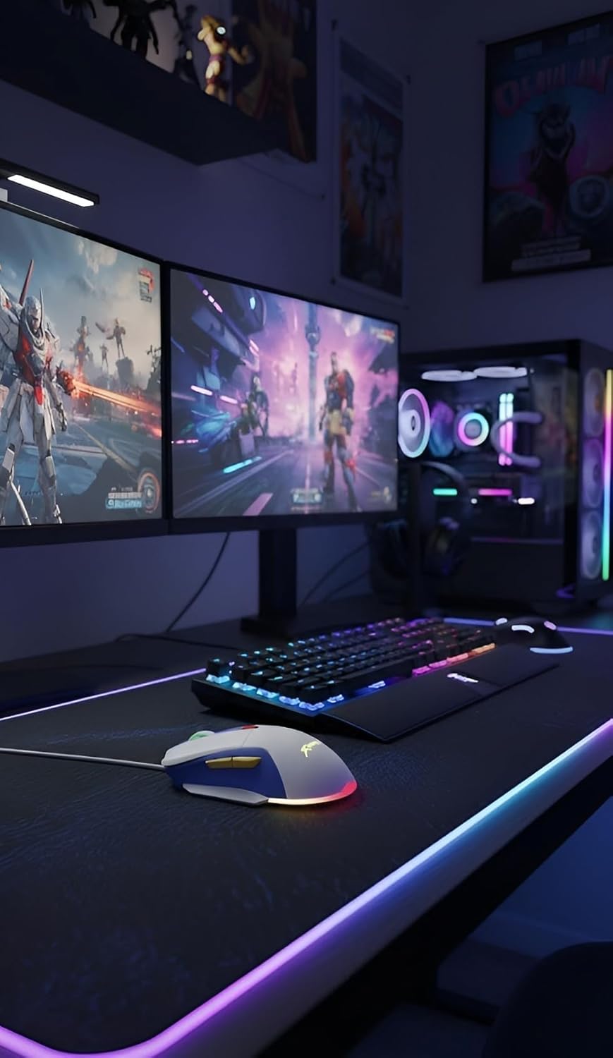 XtrickMe GM-227 Wired Gaming Mouse with 7 Color Backlit, Ergonomic Design, 6 Buttons, 4 Adjustable DPI Levels