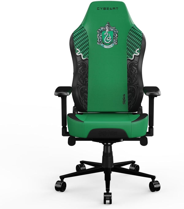 CYBEART | Slytherin Gaming/Office Chair - Harry Potter | 4D Armrest | Inbuilt Lumbar Support | Supreme PU Leather, Ergonomic, Recline & Tilt