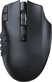 Razer Naga V2 HyperSpeed Wireless MMO Mouse – 19 Programmable Buttons, Focus Pro 30K Sensor, HyperSpeed 2.4 GHz + Bluetooth, 250 h Battery