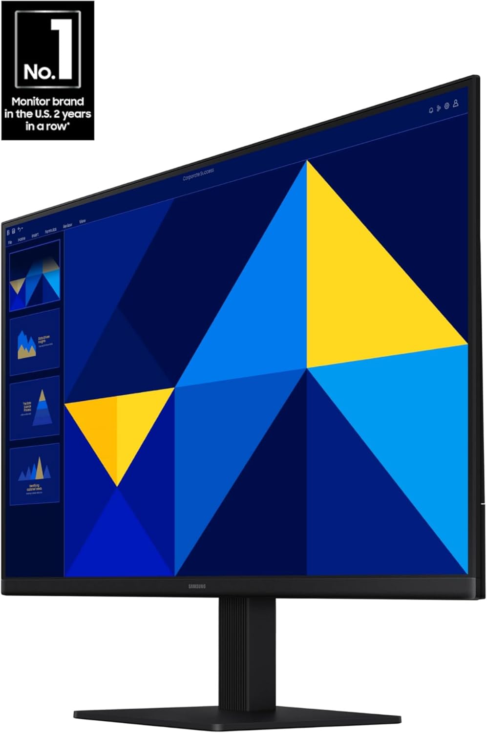 Samsung Essential S3 S30GD 27" FHD IPS Monitor – 100Hz, 5ms GTG, 250 nits, 178° Viewing Angle, VESA Mount, HDMI & D-Sub Inputs