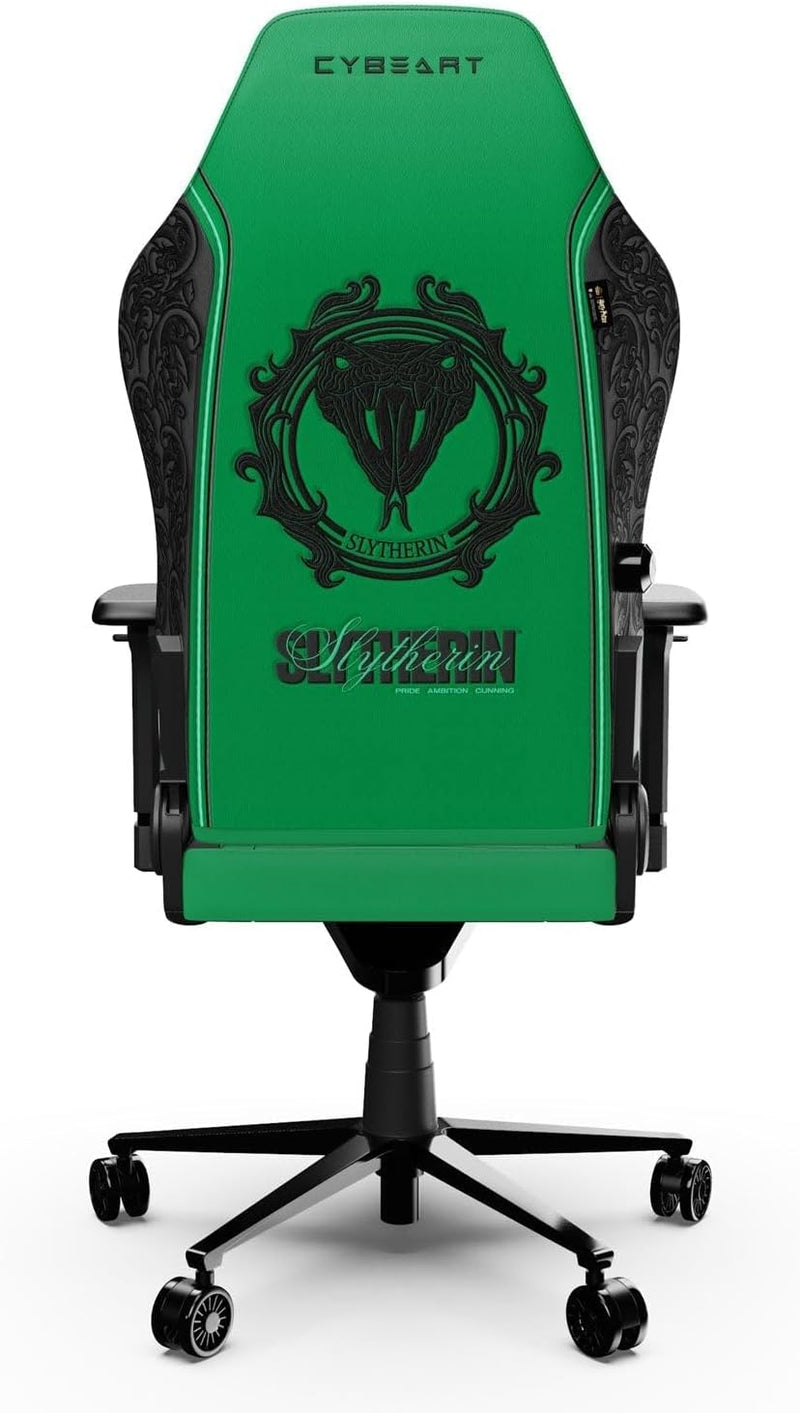 CYBEART | Slytherin Gaming/Office Chair - Harry Potter | 4D Armrest | Inbuilt Lumbar Support | Supreme PU Leather, Ergonomic, Recline & Tilt