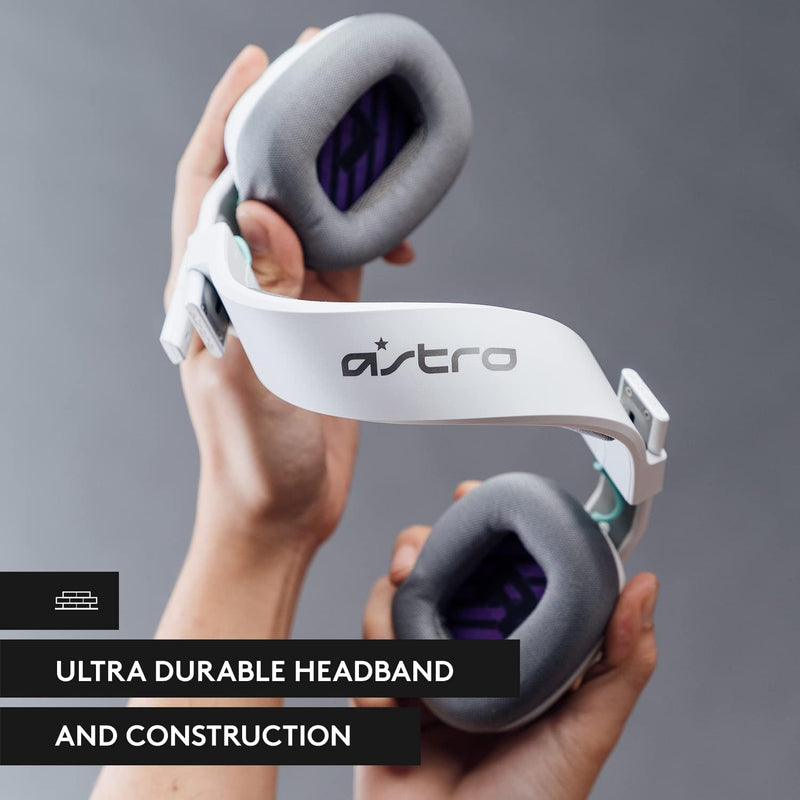 سماعة الألعاب السلكية Logitech Astro A10 Gen 2 مع ميكروفون قابل للطي لكتم الصوت - لأجهزة إكس بوكس ​​وبلاي ستيشن ونينتندو سويتش والكمبيوتر الشخصي وماك