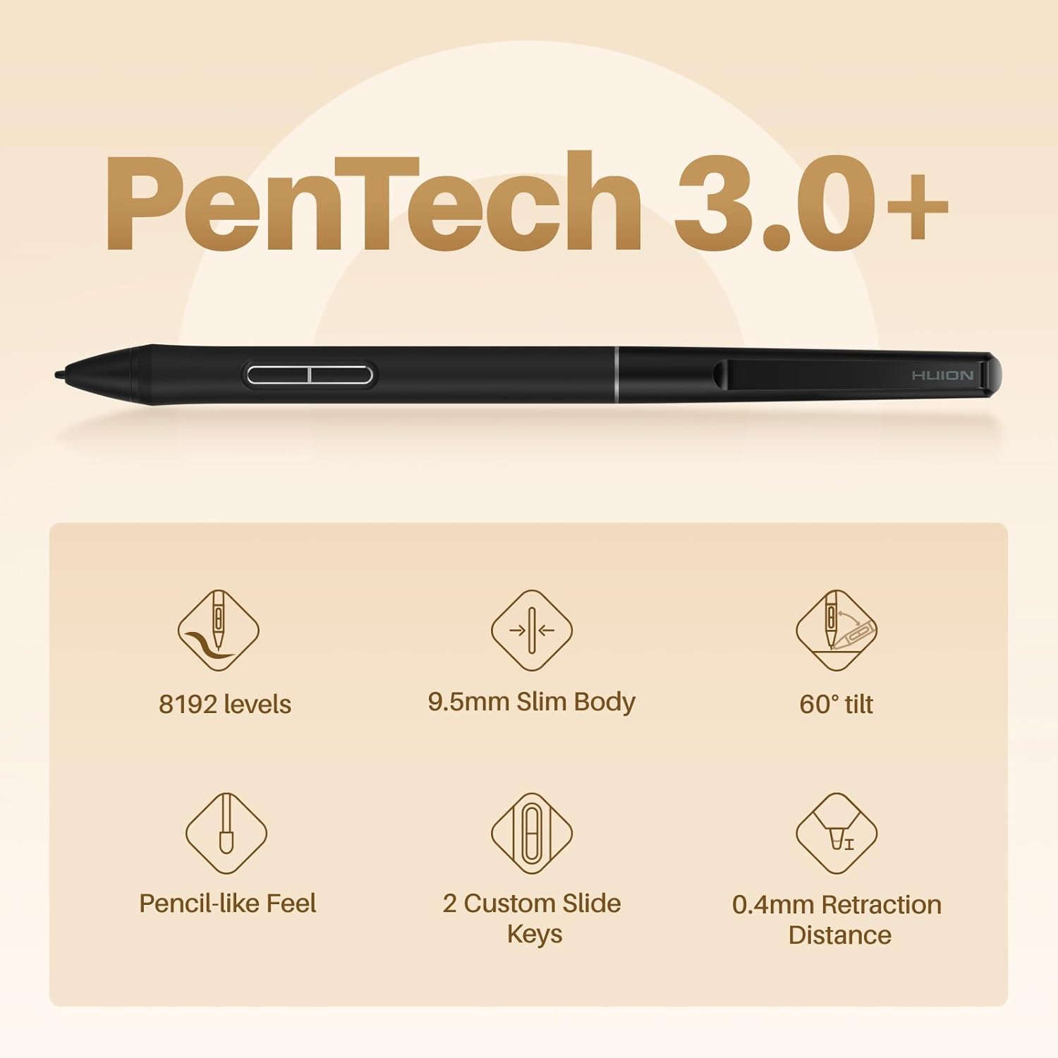 Huion Inspiroy Frego M – Wireless Bluetooth Medium-Size Graphics Tablet, 10 × 6.25″, Battery-Powered (24 h), PenTech 3.0+, Minimalist Design