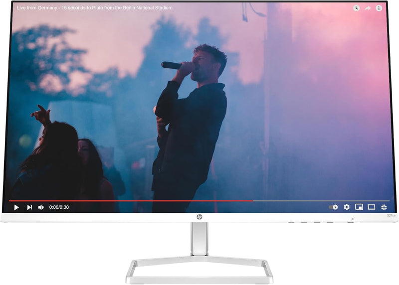 HP Series 5 27 inch FHD Monitor, Full HD Display (1920 x 1080), IPS Panel, 99% sRGB, 1500:1 Contrast Ratio, 300 nits, Eye Ease with Eyesafe Certification, 527sa