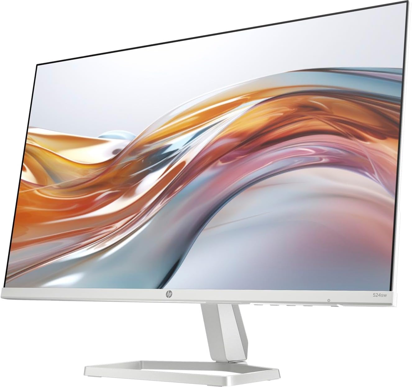 HP Series 5 23.8" FHD White Monitor – 524sw (94C21AS), IPS Panel, 100Hz, 99% sRGB, HDMI & VGA, Eye Ease, Tilt Stand
