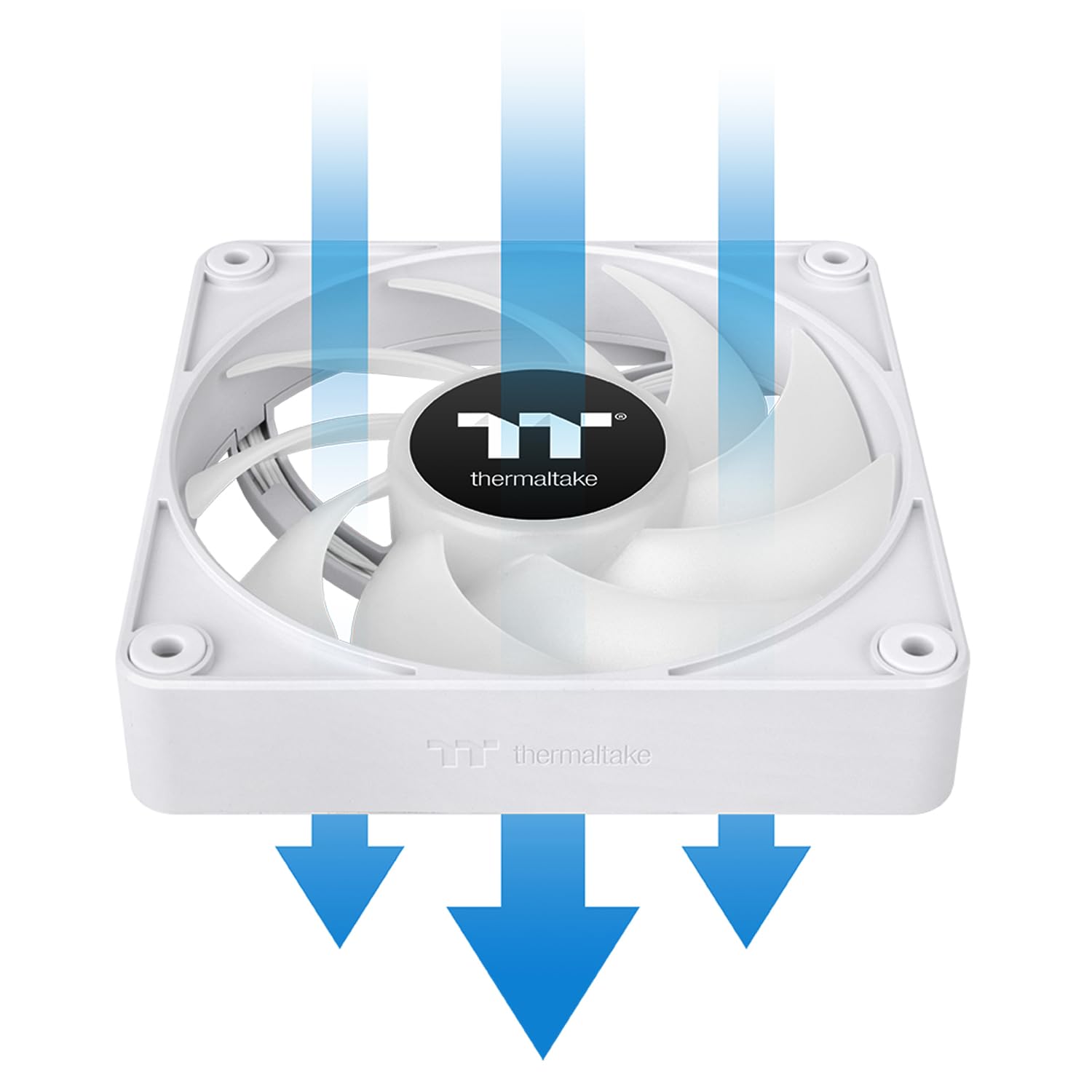 PCファン Thermaltake RGB White SWAFAN EX14 RGB PC Cooling Fan White TT Premium Edition (3