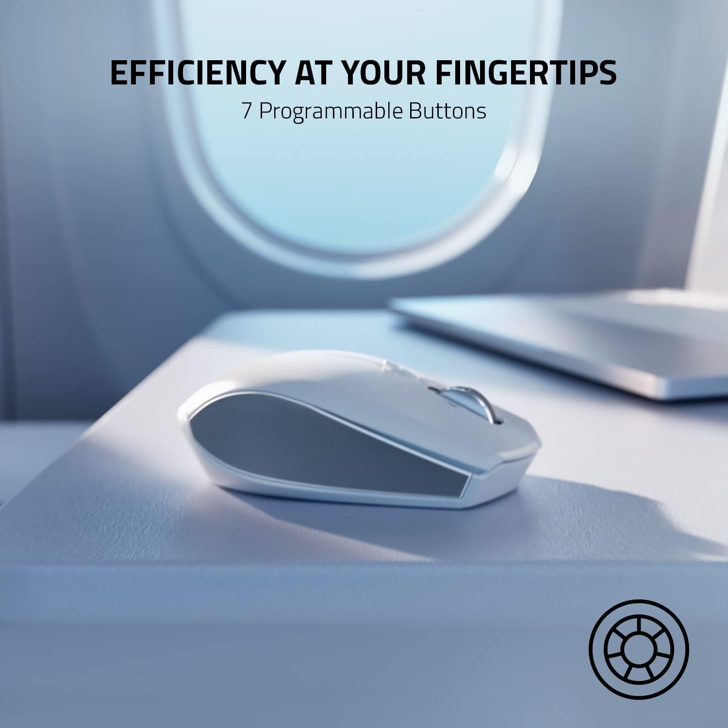 Razer Pro Click Mini – Compact Wireless Productivity Mouse with 12K DPI Sensor, Silent Clicks, and Dual Connectivity