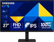Samsung Essential S3 S30GD 27" FHD IPS Monitor – 100Hz, 5ms GTG, 250 nits, 178° Viewing Angle, VESA Mount, HDMI & D-Sub Inputs