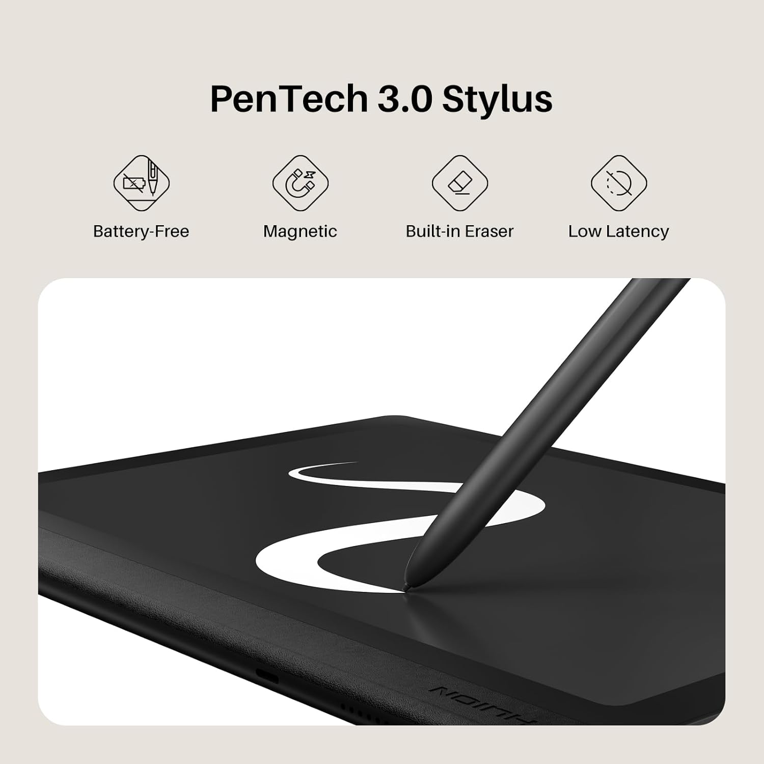 دفتر ملاحظات رقمي HUION Note E مع قلم مغناطيسي بدون بطارية، مفكرة بحجم 8.4 بوصة للاجتماعات، شاشة مضادة للوهج، جهاز لوحي للكتابة بسعة 6+128 جيجابايت مع غطاء فوليو للرسم/القراءة/الرسم التخطيطي/الدراسة